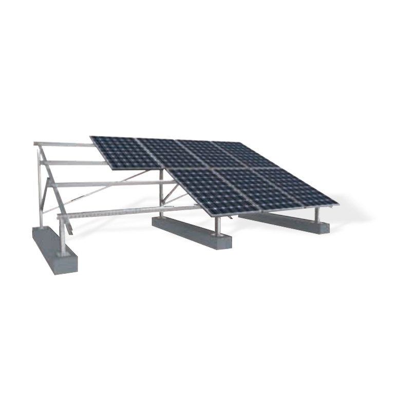 C-type fotovoltaisk monteringssystem af stål til solcelleanlæg på jorden